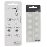 Genuine Oticon Hearing Aid Domes MiniFit Double Vent Bass 8mm (0.31 inches - Medium), Oticon Branded OEM Denmark Replacements, Authentic Accessories for Optimal Performance -3 Pack/30 Domes Total