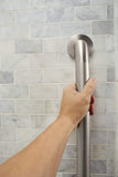 Moen Bathroom Safety 24-Inch Shower Grab Bar with a Slip-Resistant Peened Texture and Concealed Screws for Handicapped or Elderly, R8724P