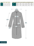 PAVILIA Womens Housecoat Zip Robe, Fleece Zip Up Front Robe Bathrobe, Plush Warm Zipper House Coat Lounger for Women Ladies Elderly with Satin Trim, Pockets, Long - Light Gray (Large/X-Large)