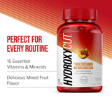 Hydroxycut Caffeine-Free Gummy for Women & Men | 15 Essential Vitamins & Minerals | Metabolism | 90 Count (Pack of 2)