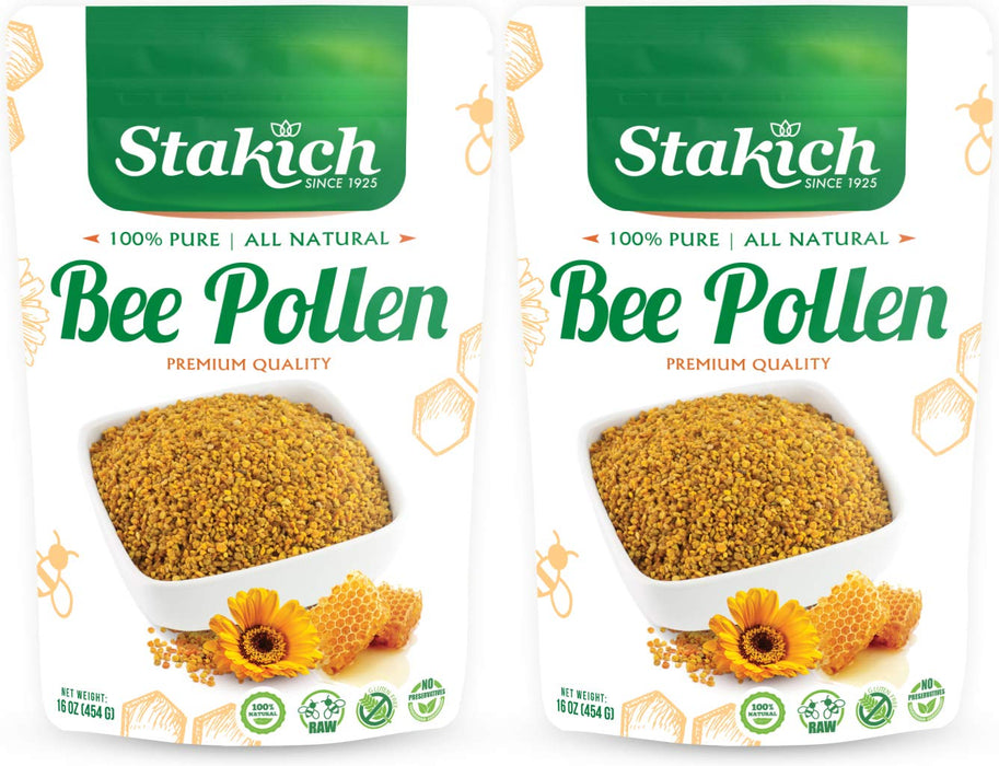 Stakich Bee Pollen (1 Pound (Pack of 2))