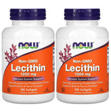 Now Foods Now Foods, (2 Pack) Lecithin, 1200 mg, 100 Softgels