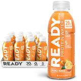 Ready Protein Water, 20g of Whey Protein Isolate, Sugar Free, Orange Mango, 12-Pack, 16.9 Fluid Ounces Each