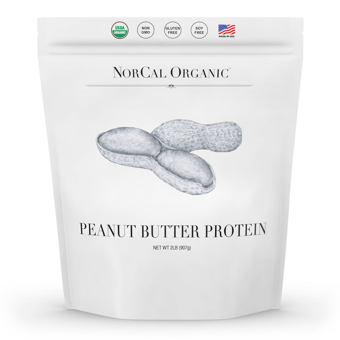 Norcal Organic - Peanut Butter Powder, 2lb | 11g Protein, 100 Calories, 41 Servings | Vegan, Natural, Organic, Low Calorie