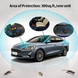 Angveirt Under Hood Rodent Repeller Mouse Repellent Battery Operated Rodent Repellent Ultrasonic Pest Repeller Humane Mouse Trap Substitute Mice Repellent for Cars Garage Basement - 2 Pack