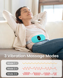 iDOO Heating Pad for Period Cramps, FSA HSA Eligible, Portable Cordless Heating Pad, Electric Waist Belt Device for Cramps Pain with 3 Heat Levels and 3 Massage Modes, Valentines Day Gifts (Blue)