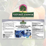 Nature's Answer Liquid Magnesium Malate and Glycinate | Supports Healthy Bone & Muscle Function | Promotes Healthy Cardiovascular Function | Gluten-Free & Vegan 16oz