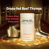 Codeage Grass Fed Beef Thymus Supplement Superfood, Freeze Dried, Non-Defatted, Desiccated Thymus & Liver Pills, Glandulars Meat, Pasture Raised Beef Vitamins, Non-GMO, 180 Capsules