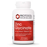 Protocol For Life Balance - Zinc Glycinate 30 mg Albion TRAACS Zinc - Supports Healthy Immune Function and Metabolism - 120 Softgels
