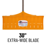 Garant GARANT-APP30KD APP30KD Alpine 30-Inch Poly Blade Snow Pusher-Yellow, Clear