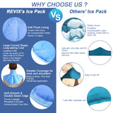 REVIX Ice Pack for Neck and Shoulders Upper Back Pain Relief, Large Neck Ice Pack Wrap with Soft Plush Lining, Reusable Gel Cold Compress for Rotator Cuff Injuries, Swelling