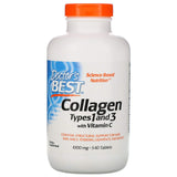 Doctor's Best Collagen Types 1 & 3 with Peptan, Non-GMO, Gluten Free, Soy Free, Supports Hair, Skin, Nails, Tendons & Bones, 1000 Mg, 540 Tablets