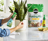 Miracle-Gro Indoor Potting Mix - Bundle of Potting Soil (6 qt.), Liquid Plant Food (8 oz.) & Leaf Shine (8 oz.) for Growing, Fertilizing & Cleaning Houseplants