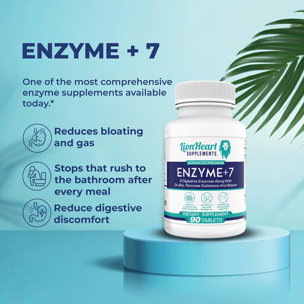 DIGESTIVE ENZYMES SUPPLEMENT Includes Purified Ox Bile Salts Table