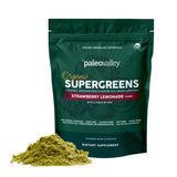 Paleovalley Organic Supergreens - Organic Greens Powder Superfood for Immune Support - Paleo Green Powder Blend - 28 Servings - 23 Organic Superfoods - Gluten Free, No Cereal Grasses, Soy or Grain