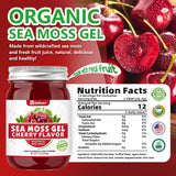 UPNEUTRI Sea Moss Gel - Wildcrafted Irish sea Moss 92 Minerals and Vitamins Immune Defense Thyroid Antioxidant Support, Vegan Non-GMO Cherry Flavored 12 OZ