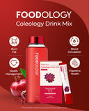 FOODOLOGY Coleology Drink Mix (Pack of 1, 15 days) - Health Management Water Drink Mix, Pomegranate Flavor. Natural Ingredients.