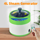 ZONEMEL 4L Remote Control Sauna Steamer Pot, Generator for Steam Saunas with Herbal Box, Inner Stainless Steel, Spa Machine with Timer Display for Body Detox