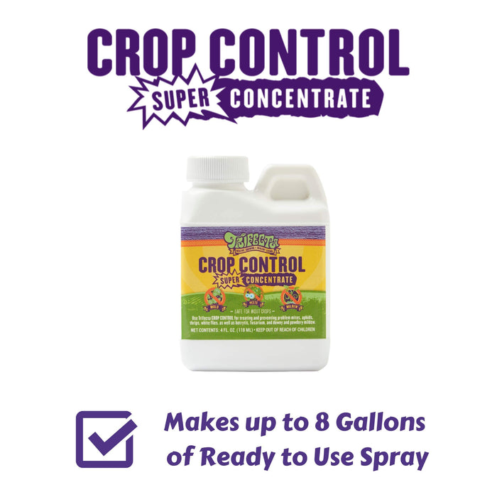 Trifecta Crop Control Super Concentrate All-in-One Natural Pesticide, Fungicide, Miticide, Insecticide, Help Defeat Spider Mites, Powdery Mildew, Botrytis, Mold, and More on Plants 4 OZ