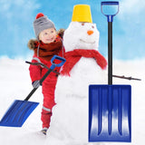 Kids Snow Shovel for Child Age 2-10 Years Old, Plastic Small Snow Shovel with Lightweight Handle, Sturdy 31.5" Snow Shovel Gifts for Kids Boys Girls Snow Fun, Blue