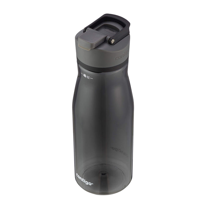 Contigo Cortland Spill-Proof Water Bottle, BPA-Free Plastic Water Bottle with Leak-Proof Lid and Carry Handle, Dishwasher Safe, 40oz, Licorice