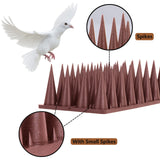 Bird Spikes, 20 Pack Bird Deterrent Spikes for Squirrel Cat Raccoon Animal, Pigeon Spikes for Outside Fences and Roofs to Keep Birds Away