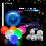 THIODOON 12 Pack Upgraded Glow in The Dark Golf Balls New Version Light up Led Golf Balls Night Golf Gift Sets for Men Kids Women