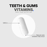 Codeage Teeth & Gums Vitamins + Oral Probiotics Supplement for Mouth - Whole Food Calcium, Collagen, Potassium, Vitamin C, D3, K2, Zinc – Oral Care & Dental Multivitamin Supplements - 2 Pack