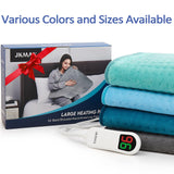 Extra Large Heating Pad for Back Pain Relief & Cramps - King Size Heat pad 17" x 33" with 10 Heat Settings 6 Timer Auto Shut Off - Upgrade Hot Pad Washable （Grey）