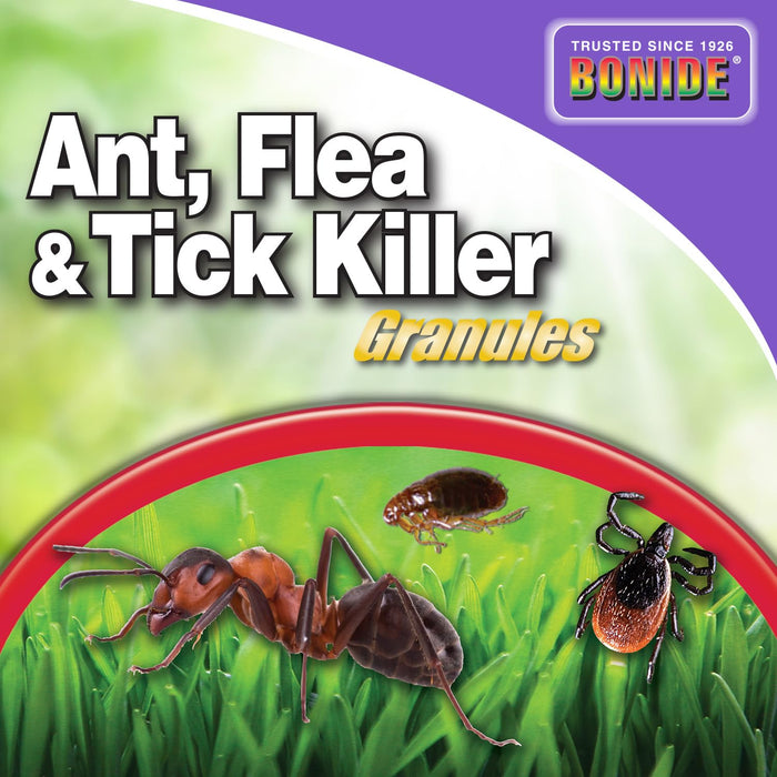 Bonide Ant, Flea & Tick Killer Granules, 10 lbs. Ready-to-Use Pellets for Long Lasting Bug Control in Lawn and Garden