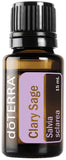 DoTerra Clary Sage Essential Oil - 15 mL, Promotes Healthy Hair and Scalp, Balances Hormones, Lifts Mood, Aromatic Description: Woody, Herbal, Coniferous