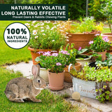 SUAVEC Deer Repellent, Rabbit Repellents, High-Strength Deer and Rabbit Repellent for Trees, Repellant Deer for Yard Powerful, Deers Repellent Outdoor for Lawn, Garden Deer Deterrent-10P Yellow