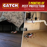 GATCH Roach Traps Indoor (12 Pack), Sticky Baited Cockroach Traps, Roach Killer Indoor Infestation, Non-Toxic Glue Traps for Roaches, Insects, Home Bug Ant Spider Cricket, Child & Pet Friendly