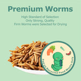 WORMSKING 4LB Non-GMO Dried Black Soldier Fly Larvae, More Calcium Than Dried Mealworms, High Protein Chicken Feed, Chicken Treats