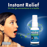 Allday Dry Mouth Spray - Maximum Strength Xylitol, Fast Acting, Long Lasting, Non-Acidic (Pack of 4)