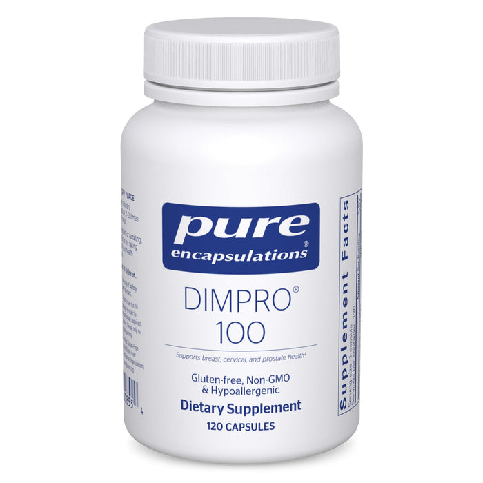 Pure Encapsulations DIMPRO 100 - Diindolylmethane Supplement - for Breast, Cervical & Prostate Health - Gluten Free & Vegan - 180 Capsules