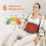 Comfier Heating Pad for Back Pain Relief, Heating Pads for Period Cramps,Fast Heating, 6 Levels & 10 Timers Auto Shut-Off,Waist Heated Wrap Belt for Neck,Shoulders,Back,Gifts for Women,Men