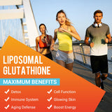 CORPORALIGHT 2550mg Liposomal Glutathione Softgel, High Absorption - Glutathione Supplement, Made in USA, Master Antioxidant for Aging Defense, Immune System, Gluten Free & Non-GMO, 120 Softgels