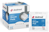 Dealmed Sterile Gauze Pads – 100 Count, 4’’ x 4’’ Disposable and Individually Wrapped Gauze Pads, Wound Care Product for First Aid Kit and Medical Facilities