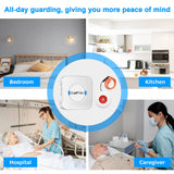 CallToU Wireless Caregiver Pager Smart Monitoring System Alert Buttons Hand Call Bell for Elderly Seniors Patients Nurse Disabled