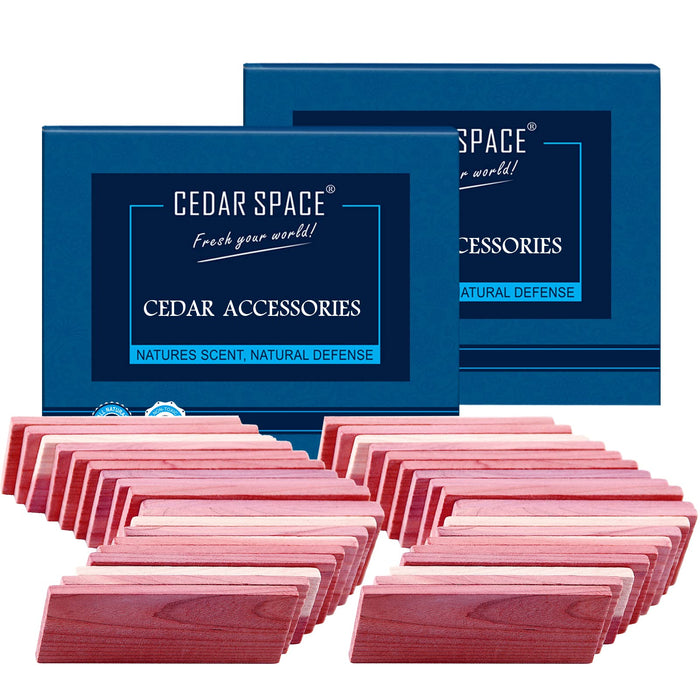 Cedar Space Cedar Blocks for Clothes Storage 16 Pcs, 2 Value Packs 100% Aromatic Red Ceder Blocks, Cedar Planks, Cedar Accessories for Closets Storage