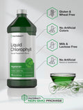 Chlorophyll Liquid Drops 100mg | 32 oz (2 x 16 oz Bottles) | Natural Peppermint Flavor | Vegetarian, Non-GMO, and Gluten Free Formula | by Horbaach