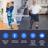 iWALK3.0 Hands Free Crutch - Pain Free Knee Crutch - Alternative to Crutches and Knee Scooters for Below the Knee Non-Weight Bearing Injuries Only - Review All Qualifications for Use Before Buying