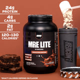 REDCON1 MRE Lite Whole Food Protein Powder, Snickerdoodle - Low Carb & Whey Free Meal Replacement with Animal Protein Blends - Easy to Digest Supplement Made with MCT Oils (30 Servings)