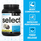 PEScience Select Protein, Cookies and Cream, 27 Serving, Premium Whey and Casein Blend
