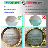 Magnifying Glass,5X Handheld Magnifier with Large Glass Lens and Metal Handle, Magnifying Glasses for Reading, Close Work, Hobbies, Inspection, Science and Crafts, Great for Seniors and Kids (Gold)