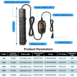 HiTauing Aquarium Heater, 50W/100W/200W/300W/500W Submersible Fish Tank Heater with Over-Temperature Protection and Automatic Power-Off When Leaving Water for Saltwater and Freshwater