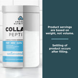 Ancient Nutrition Collagen Peptides, Collagen Peptides Powder, Unflavored Hydrolyzed Collagen, Supports Healthy Skin, Joints, Gut, Keto and Paleo Friendly, 38 Servings, 20g Collagen per Serving