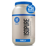 Isopure Protein Powder, Whey Protein Isolate Powder with Vitamin C & Zinc for Immune Support, 25g Protein, Low Carb & Keto Friendly, Flavor: Vanilla, 40 Servings, 3 Pound (Packaging May Vary)