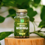MAJU's Organic Moringa Capsules, Oleifera Leaf, Extra-Fine Quality Moringa Leaves, Dried Drumstick Tree Leaves, Organic Moringa Powder Extract Supplement Capsules from Plant (90 ct)
